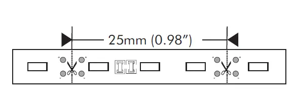 LED WORLD FA120M30-5M-12V-W Side Emitting LED Flex Strip 2