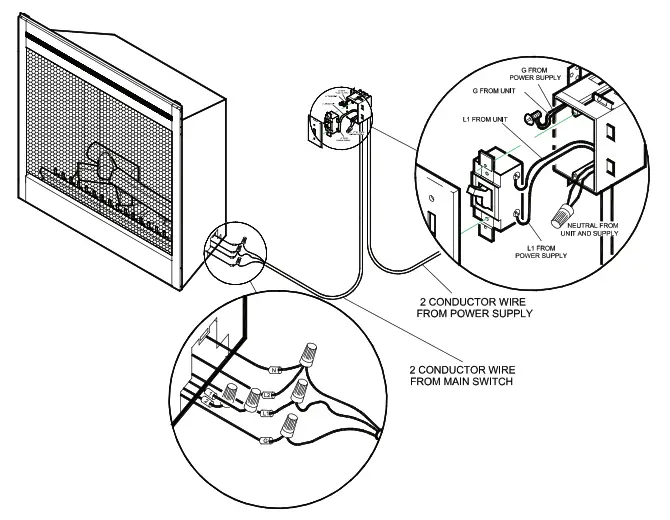 EMPIRE EF39 39 Inch Nexfire Traditional Electric Fireplace - Fig 11