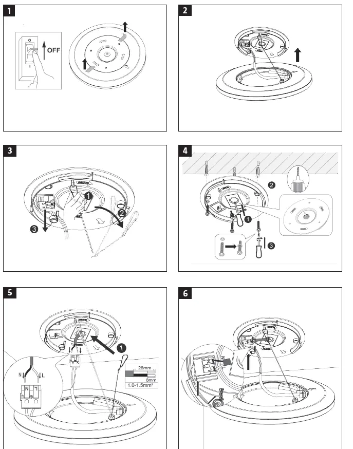 anslut -019941-Ceiling-Light-fig-1