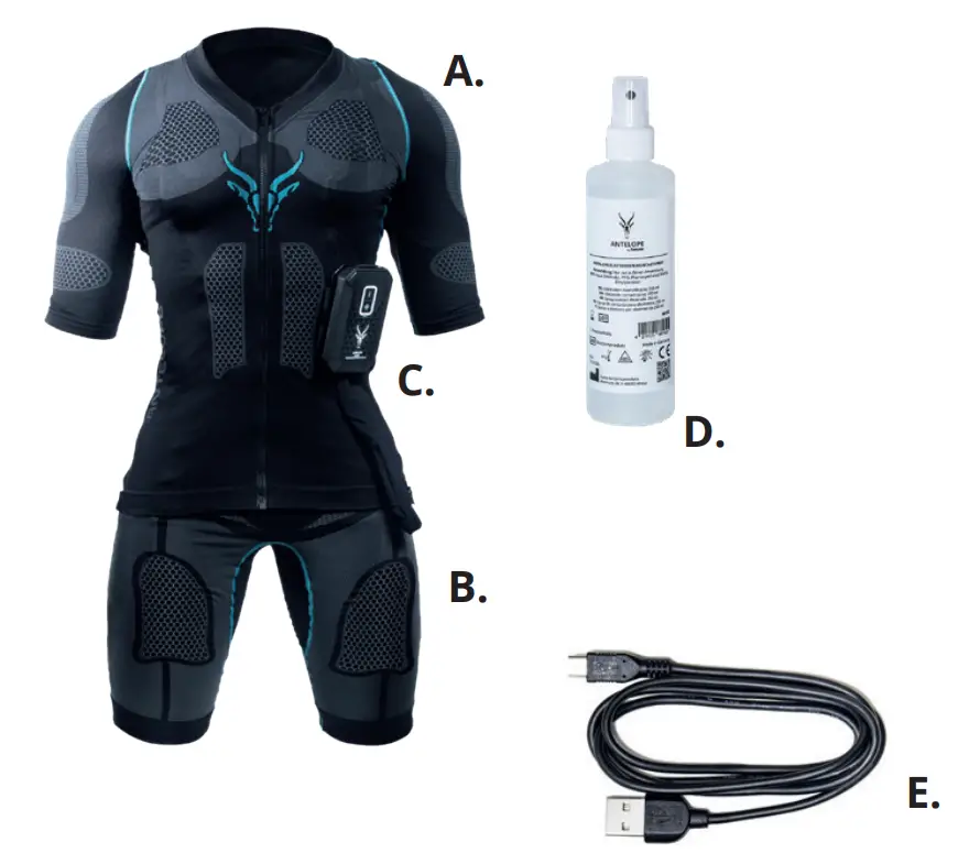 SUIT Origin Sportswear Muscle Activating Smartsuit Package Content