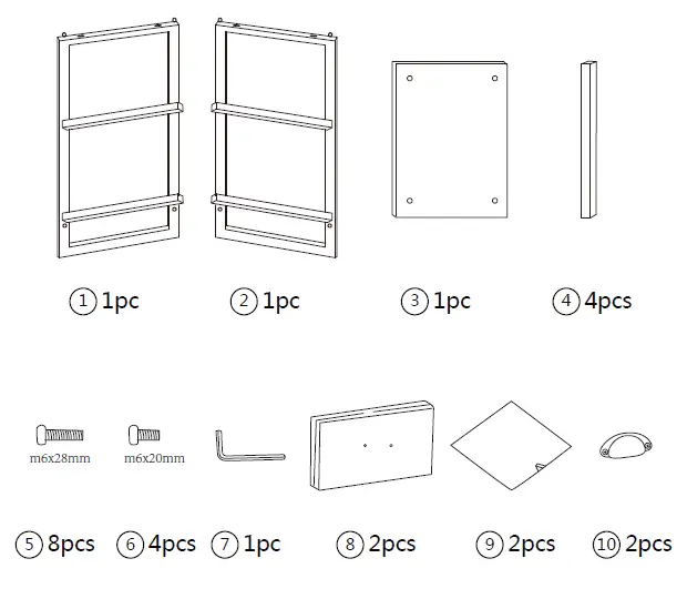 GYMAX 2-Drawer Storage Cabinet FIG (1)
