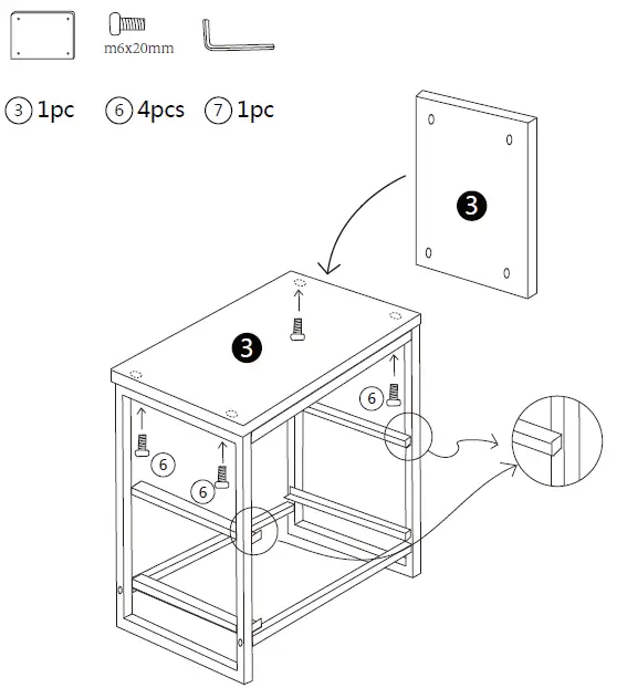GYMAX 2-Drawer Storage Cabinet FIG (3)
