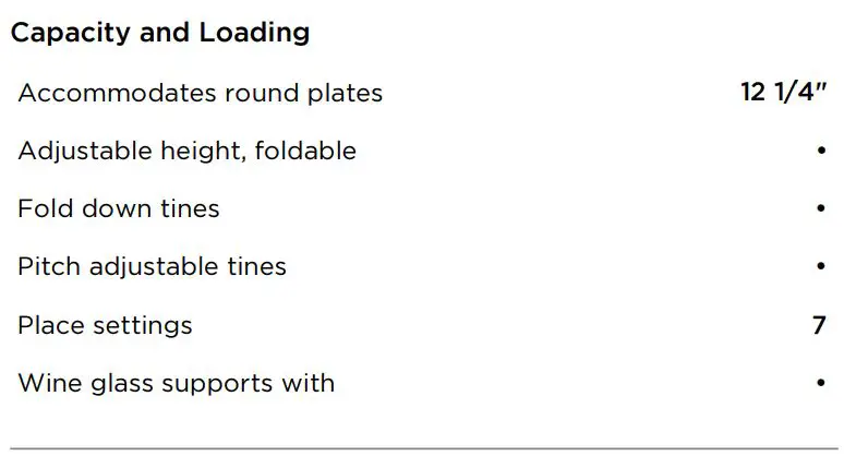 FISHER PAYKEL DD24STX6I1 Integrated Single DishDrawer™ Dishwasher, Tall, Sanitize User Guide - SPECIFICATIONS