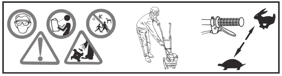 NAKAYAMA PRO MB2510 Garden Gasoline Tiller - SAFETY AND SAFETY RULES