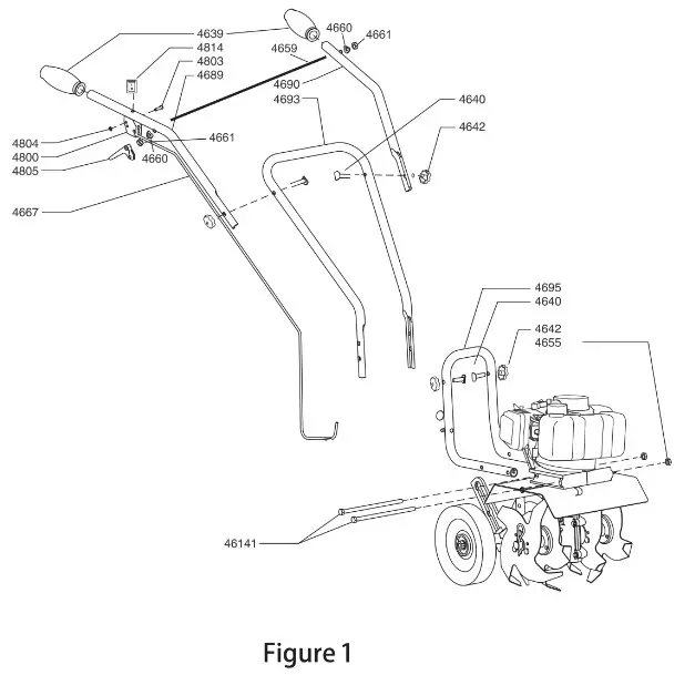 NAKAYAMA PRO MB2510 Garden Gasoline Tiller - UNPACKING AND ASSEMBLY