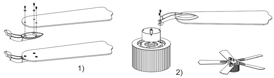 CARRO WGS 525DL 52 Inch Modern Wood Smart Ceiling Fan - INSTALLING THE FAN 5
