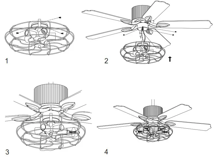CARRO WGS 525DL 52 Inch Modern Wood Smart Ceiling Fan - MOUNTING BRACKET 4