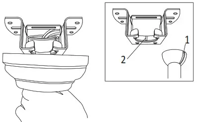 CARRO WGS 525DL 52 Inch Modern Wood Smart Ceiling Fan - MOUNTING BRACKET