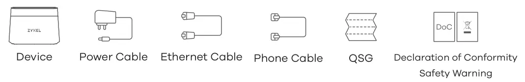 ZYXEL VMG3625 T50B Dual Band Wireless AC N VDSL2 Combo WAN Gigabit Gateway - Fig 1