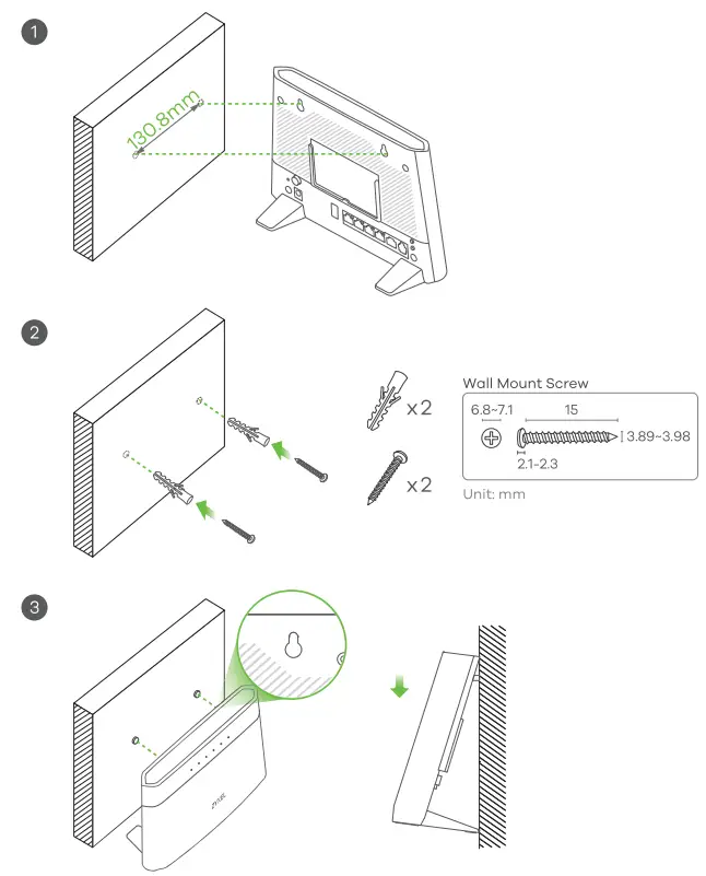 ZYXEL VMG3625 T50B Dual Band Wireless AC N VDSL2 Combo WAN Gigabit Gateway - Fig 6