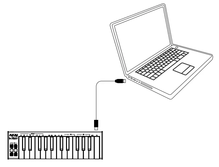 AKAI LPK25 25 Keys Midi Keyboard - fig 1