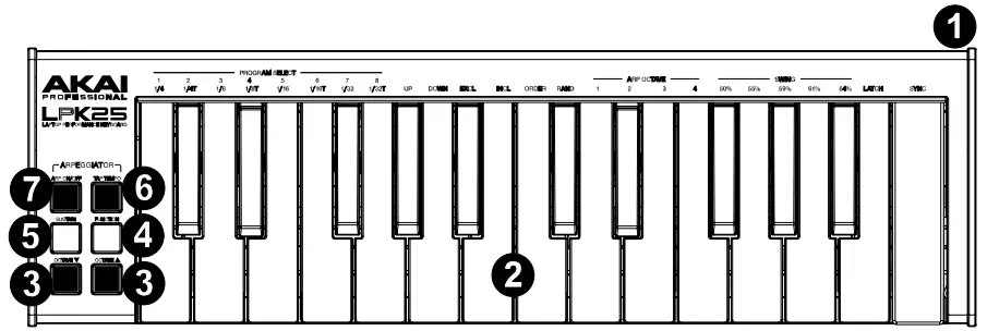AKAI LPK25 25 Keys Midi Keyboard - fig 2