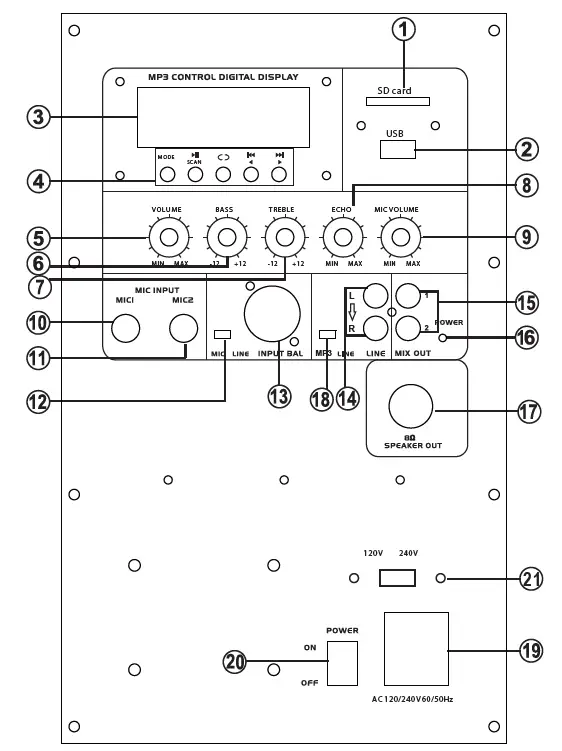 Wireless Portable PA Speaker System (8)