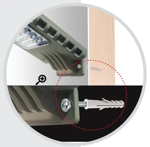 GAMA SONIC 101iST60822 6W Solar Area Light with Motion Sensing and Timer - Figure 3