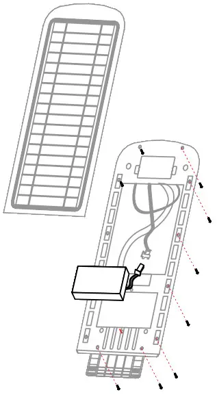 GAMA SONIC 101iST60822 6W Solar Area Light with Motion Sensing and Timer - Figure 5