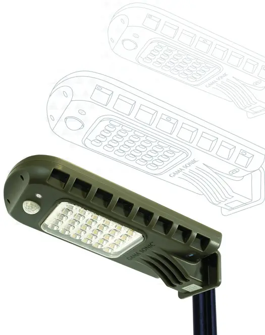 GAMA SONIC 101iST60822 6W Solar Area Light with Motion Sensing and Timer