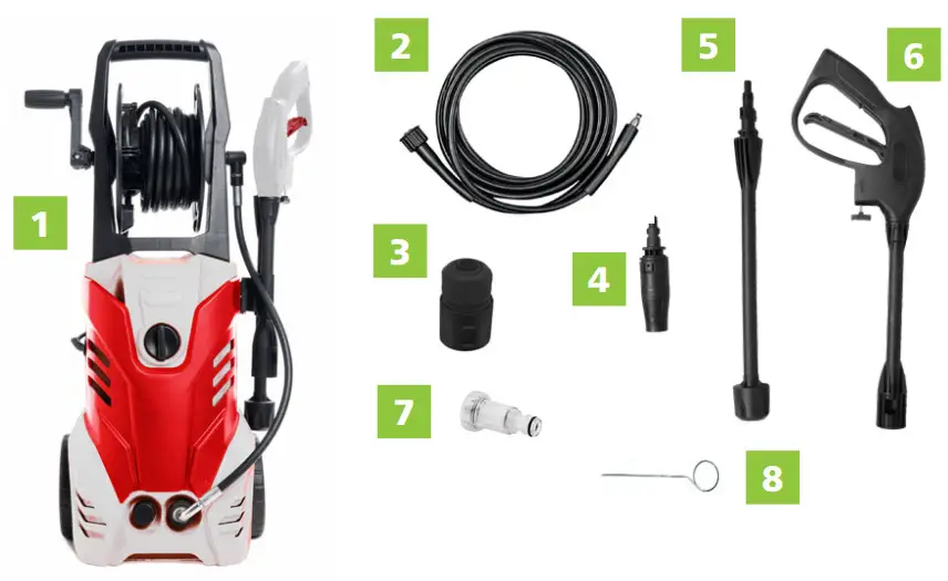 GREENCUT JET220C 4 HIDROLIMPIADORA - BOX CONTENTS