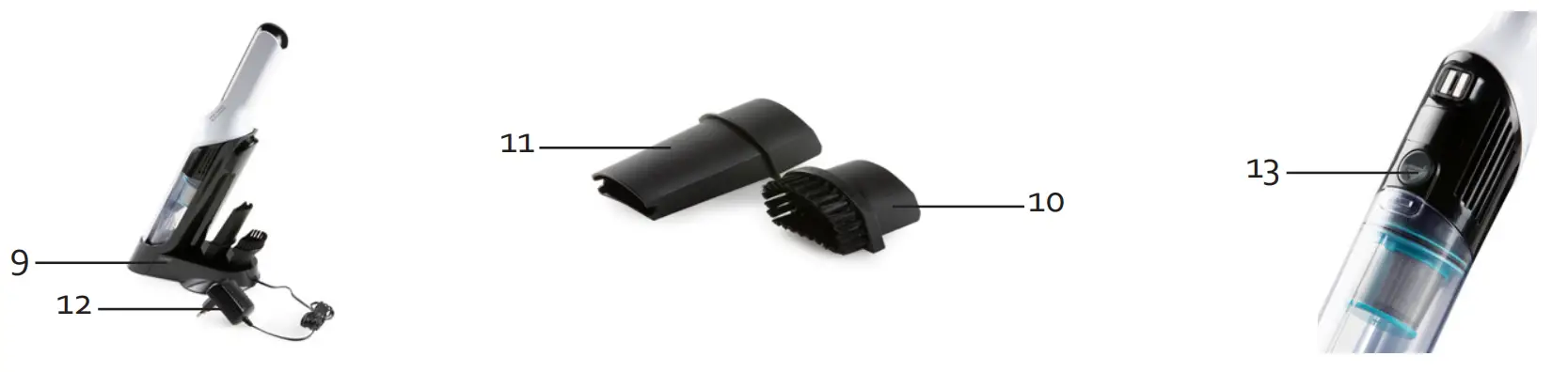 DOMO DO239S Handheld Battery Vacuum Cleaner 10.8 V Incl. Battery - fig 1