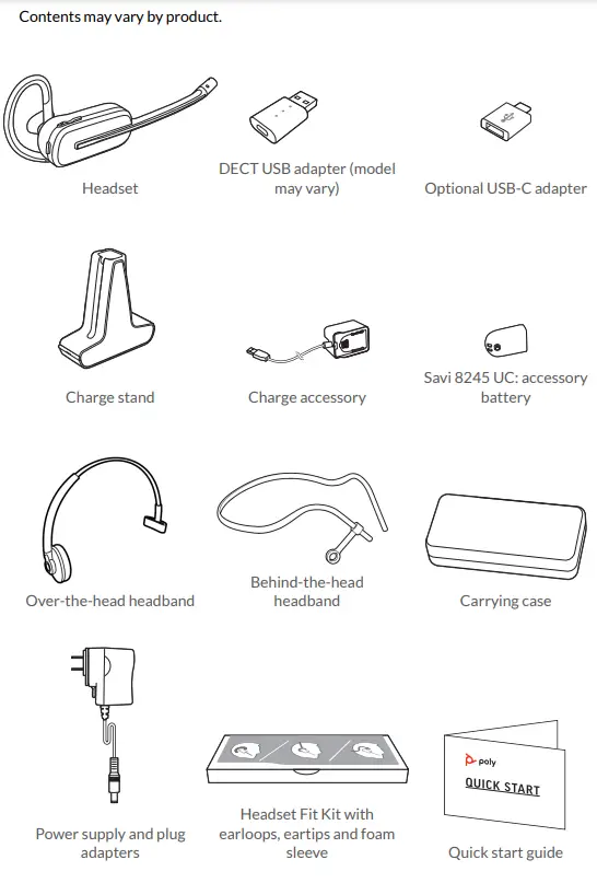 poly Savi 8200 Wireless DECT Headset System - FIGURE 27