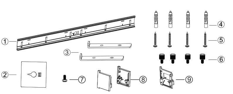 universal douglas LVLBP34 90 LED Linear Pendant Light - Installation Kits