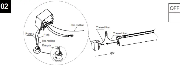 universal douglas LVLBP34 90 LED Linear Pendant Light - Sensor 1