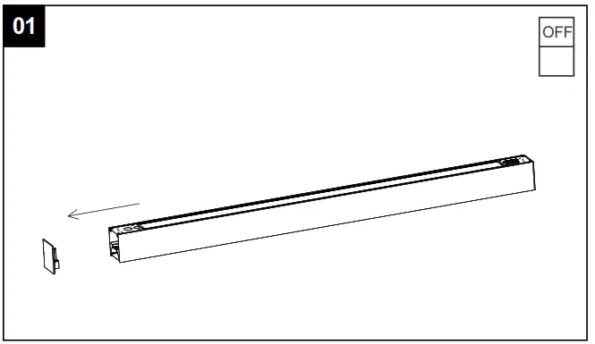 universal douglas LVLBP34 90 LED Linear Pendant Light - Sensor