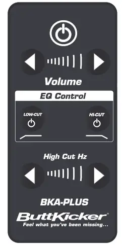 ButtKicher BKA PLUS Power Amplifier - Remote Control