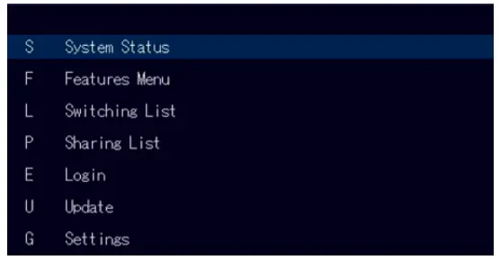 kvm tec KT 6930 4K KVM Extender Redundant - USING ON SCREEN MENU