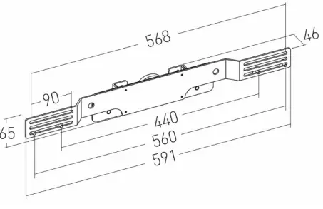 AVER-VB342-video-sound-bar-mount-on-ERARD-PRO-stands-FIG-2