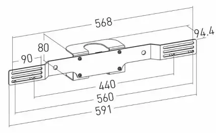 AVER-VB342-video-sound-bar-mount-on-ERARD-PRO-stands-FIG-3