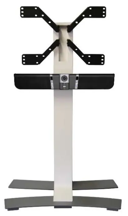 AVER-VB342-video-sound-bar-mount-on-ERARD-PRO-stands-PRODUCT