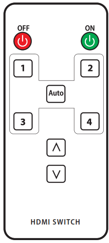 FeinTech VSW14100 HDMI 2.1 Switch 4x1 - Remote control