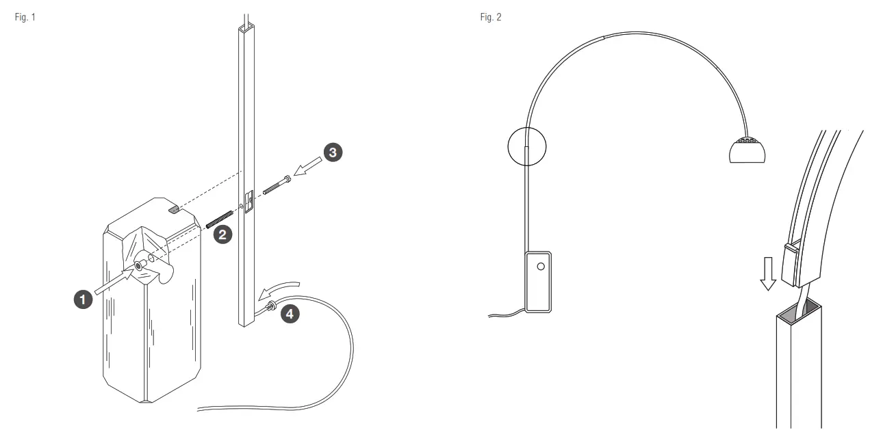 FLOS Arco K Floor Lamp - Fig