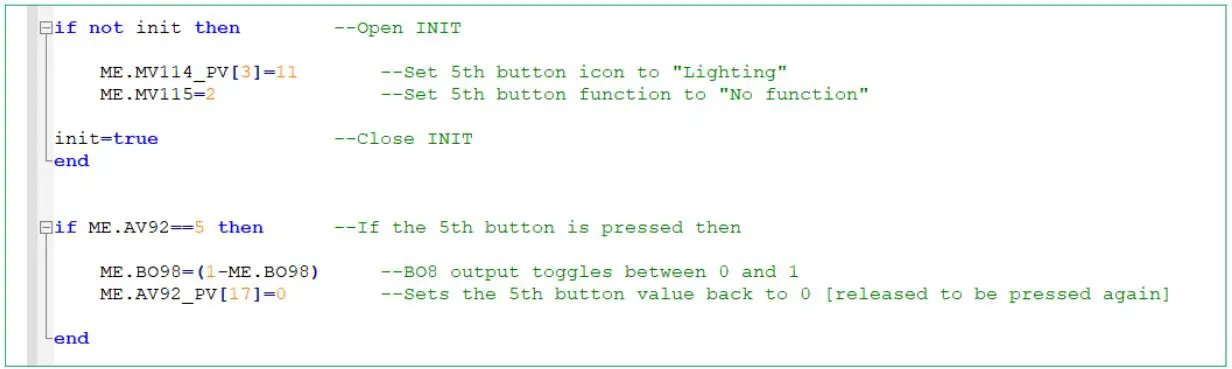 Schneider Electric SpaceLogic SE8000 Room Controllers Instruction Manual - Custom Button Action
