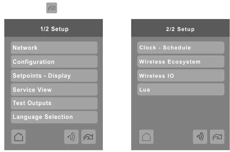 Schneider Electric SpaceLogic SE8000 Room Controllers Instruction Manual - Navigate to the Setup