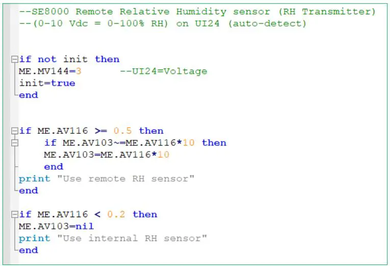 Schneider Electric SpaceLogic SE8000 Room Controllers Instruction Manual - Remote Wired Humidity Sensor