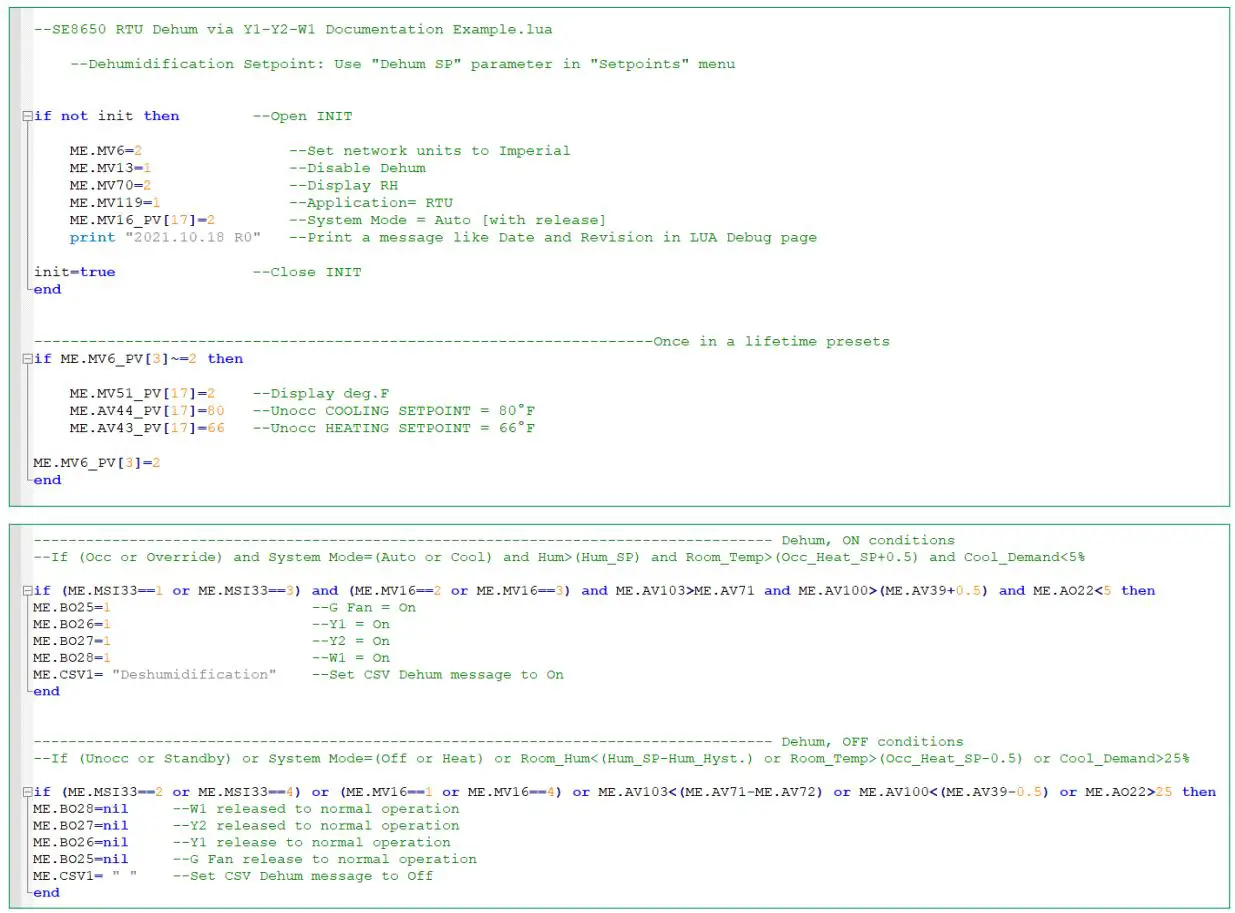 Schneider Electric SpaceLogic SE8000 Room Controllers Instruction Manual - SE8650 Active Dehumidification