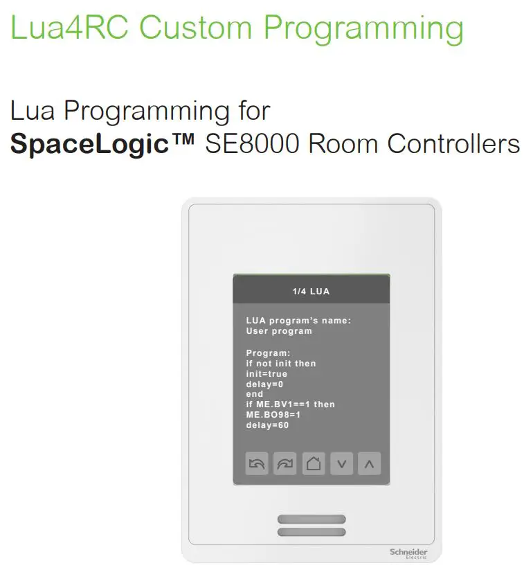 Schneider Electric SpaceLogic SE8000 Room Controllers Instruction Manual