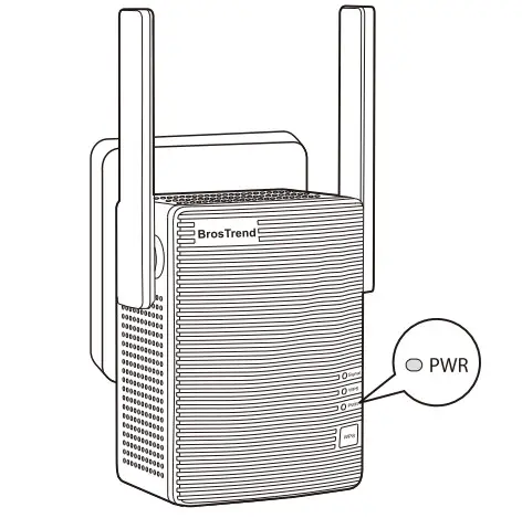 BrosTrend AC1200 Dual Band WiFi Extender Ethernet to WiFi Adapter