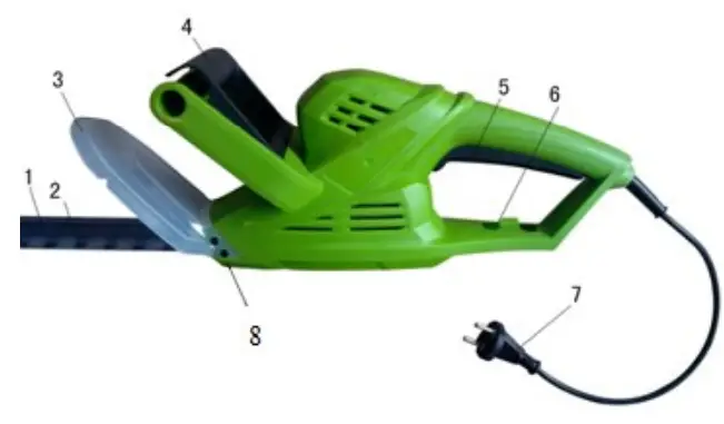 XPOtool 62811 Electric Brush Cutter - Main components