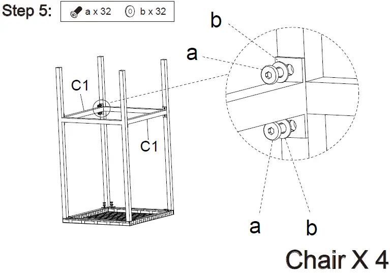 HARVEY 43162161 5 Piece Outdoor Bar Setting 08