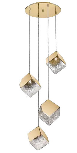 Schuller 720403 Round Lamp 4 Pendants of 6W Led