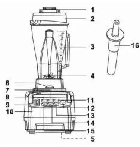 JTC TM-800 Mixer-Blender - 1