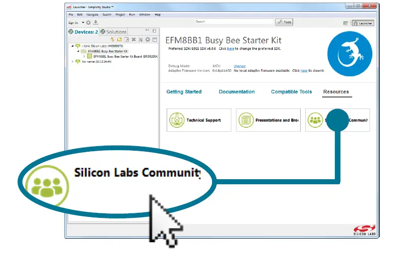 SILICON LABS CP2102N Mini Evaluation Kit 10