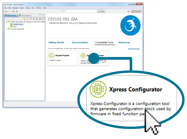 SILICON LABS CP2102N Mini Evaluation Kit 6