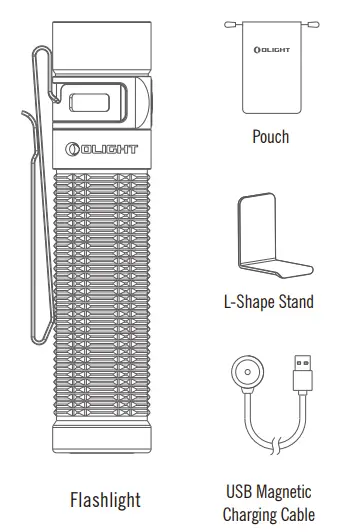 OLIGHT Baton 3 Pro Max Powerful Compact Rechargeable Side Switch Flashlight 1
