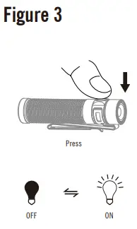 OLIGHT Baton 3 Pro Max Powerful Compact Rechargeable Side Switch Flashlight 7