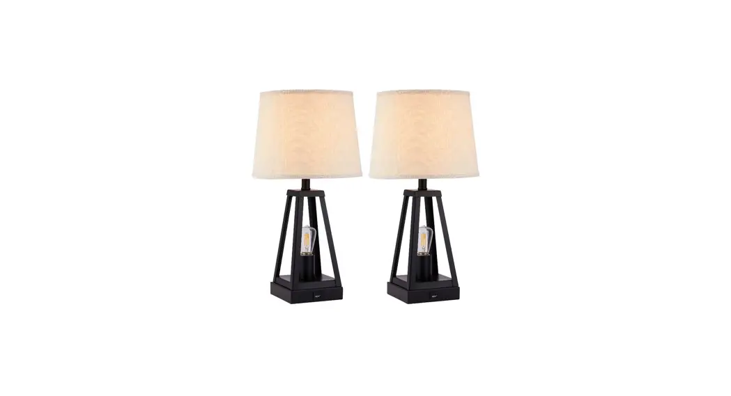 Lowes Co-z Ptl-1629-00 21 Inch Matte Black Led Table Lamp With Fabric Shade Instructions