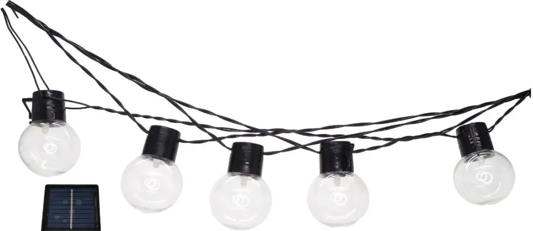 OPTONICA 9094-9095 Outdoor Solar String Lights Milky G50 7M