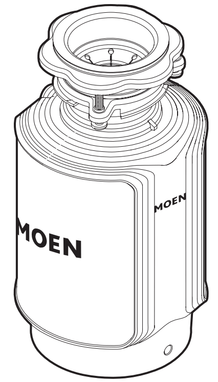 MOEN GXP50C Garbage Disposal with Power Cord